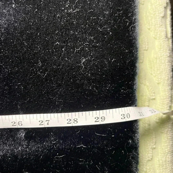 Vintage Womens Coat 13-14 Glenoit Intrigue Black Faux Fur Union Made in USA. - Picture 13 of 14